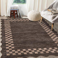 GarveeHome Area Rug 6x9 Large Living Room Modern Border Throw Rug by GarveeHome