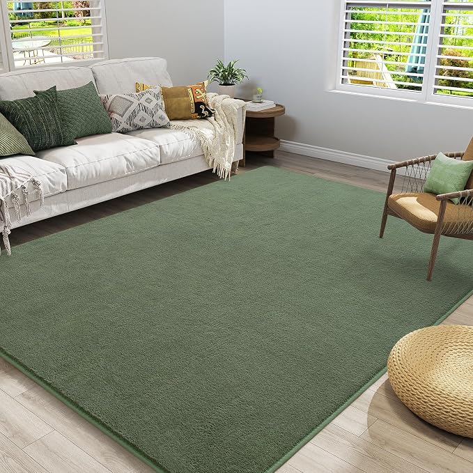 Amearea Large Modern Area Rugs for Bedroom Living Room, 8x10 Feet Sage Green - Image 9