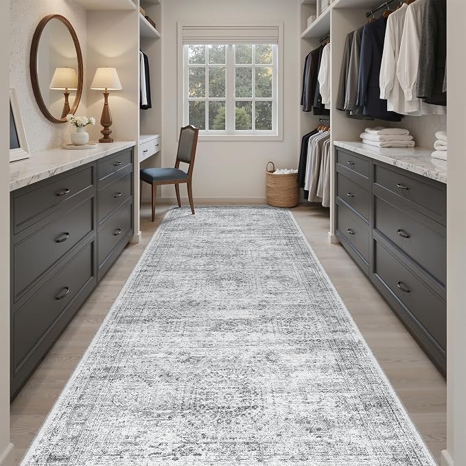 Soalmost 4x10 Wide Hallway Runner Rug: Washable Soft Rug Runners - Image 3