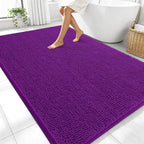 OLANLY Large Bathroom Rugs 70x46, Extra Soft Absorbent Chenille Bath Rugs by OLANLY