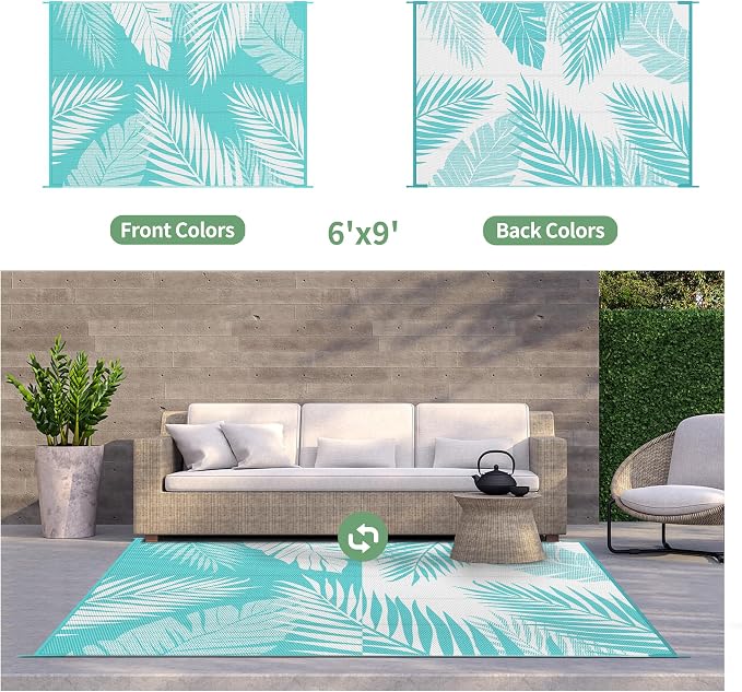 GENIMO Outdoor Rug 6' x 9' Waterproof - Image 2