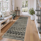 Miukiki 2x6 Hallway Runner Rug Moroccan Washable Kitchen Rug Non Slip Indoor by Miukiki