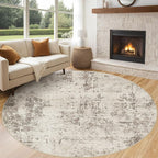 UERMEI 8ft Round Area Rug Living Room Rugs by UERMEI