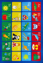 Rugshop Kids Alphabet Educational Learning High Traffic Living Room, Home - Image 2