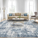 7x9 Area Rug Living Room: Washable Large Abstract Modern Soft Rug Stain - Image 5