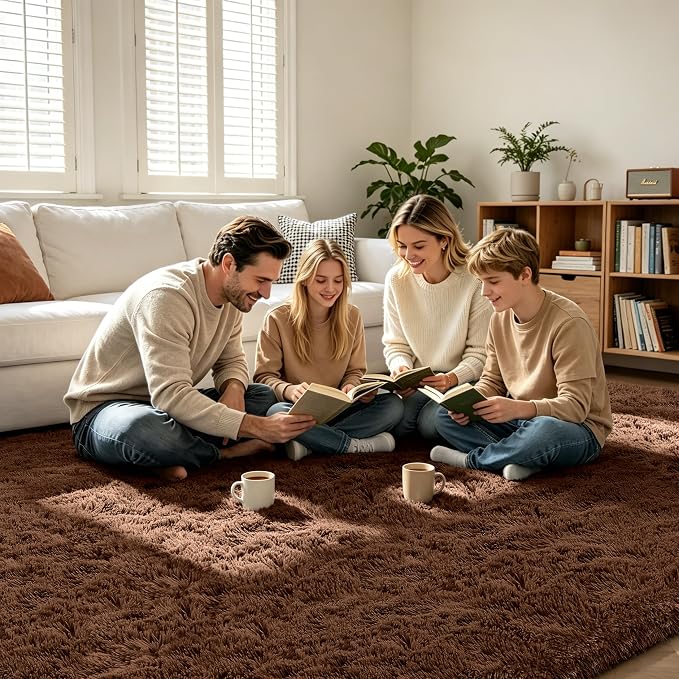 10X14 Large Area Rugs for Living Room Bedroom, Big Shag Rug for Bedroom Dorm - Image 2