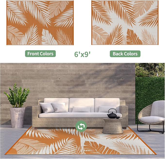 GENIMO Outdoor Rug 6' x 9' Waterproof - Image 2