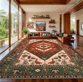 SERISSA 9x12 Area Rugs for Living Room, Large Washable Non-Slip Boho Rug by SERISSAHomeDecorCollection