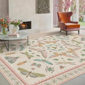 Pastel Pink Girls Rugs for Bedroom 6x8 by HazoHaus