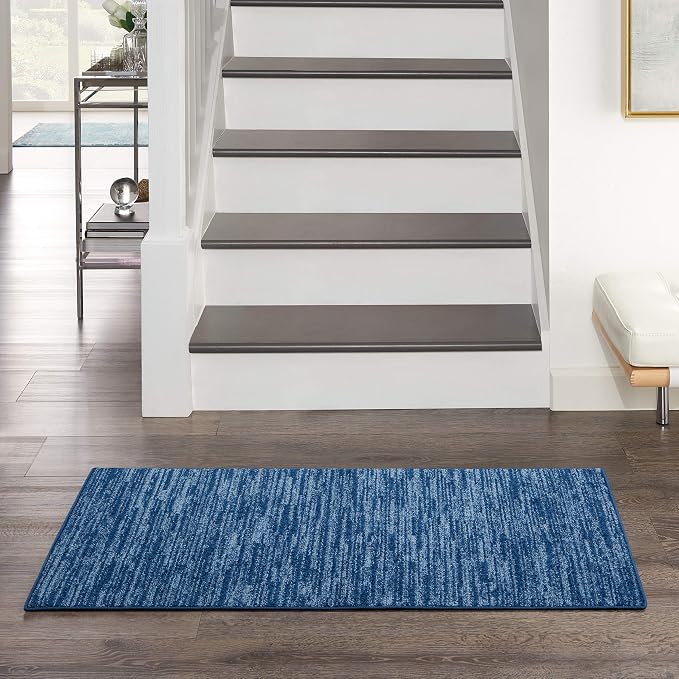 Nourison Home Nourison Essentials Navy Blue 2' x 4' Area Rug by NourisonHome
