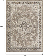 Vintage Living Room Area Rug 7x9 - Image 2
