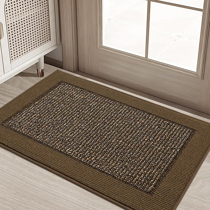 BEQHAUSE Indoor Door Mat 20" x 32", Dirt Trapper Door Mats Non-Slip Entryway by BEQHAUSE