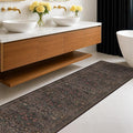 Dark Brown Washable 2x8 Runners by HazoHaus
