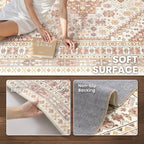 zesthome 8x10 Area Rugs for Living Room, Non-Slip Backing Washable Rugs - Image 6
