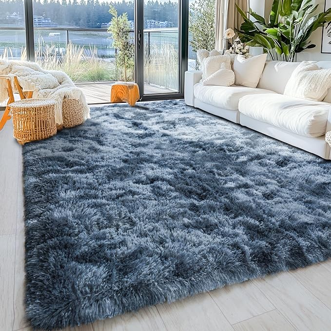 8x10 Area Rugs for Living Room, Ultra Soft Fluffy Large Shaggy Rug Carpet for - Image 3