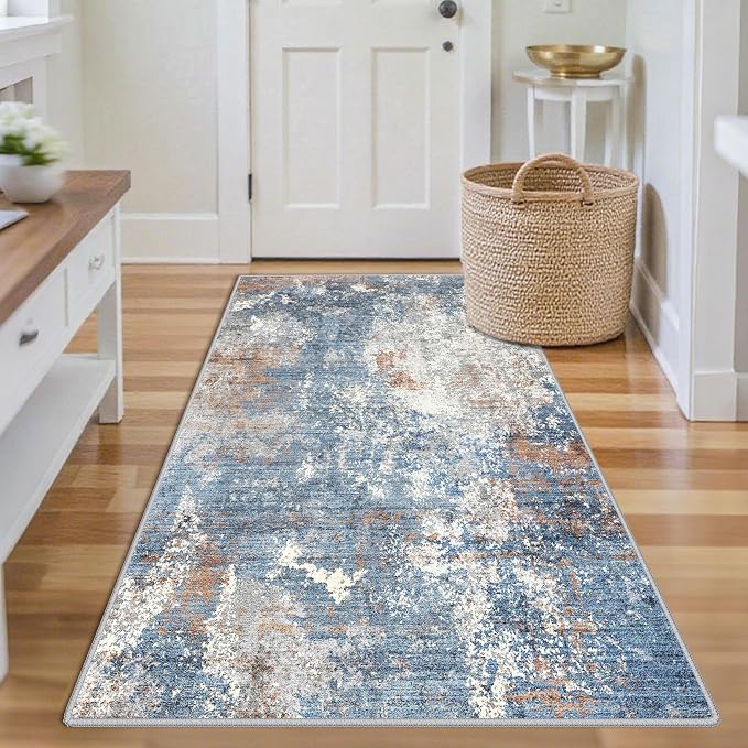3x4 Washable Entryway Rug – Non-Slip Modern Abstract Small Area Rug - Image 4
