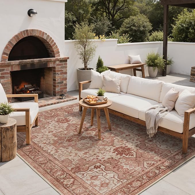 GENIMO Outdoor & Indoor Area Rug 6'x9', Waterproof, Non-Shedding, Easy Cleaning - Image 6