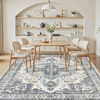 6x9 Washable Area Rugs for Living Room, Large Rug Non Slip Backing Vintage - Image 6