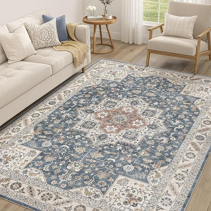 Vintage Living Room Area Rug 7x9 by COTILED
