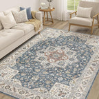 Vintage Living Room Area Rug 5x8 by COTILED
