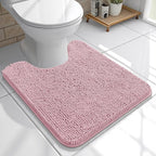OLANLY Toilet Rugs U-Shaped 20x20, Extra Soft Absorbent Chenille Contour by OLANLY