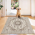 TOPRUUG Beige Washable Entry Rug by TOPRUUG