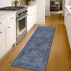 Hazo Haus Non Slip 2x10 Dark Blue Hallway Runner - 10ft Long Runner Rugs - Image 6