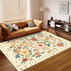 DUKINO 8x10 Area Rug, Floral Rugs - Image 4