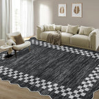 GarveeHome Area Rug 6x9 Large Living Room Modern Border Throw Rug - Image 2