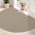 BEQHAUSE Dirt Trapper Door Mat 32" x 48" Half Circle Non-Slip Washable Doormats by BEQHAUSE
