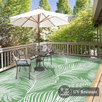 Pauwer Waterproof Outdoor Rug 9x12, Reversible Plastic Straw Patio Camping Rug - Image 3