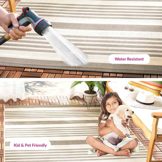 SAFAVIEH Washable Rug Outdoor Courtyard Collection - Image 11