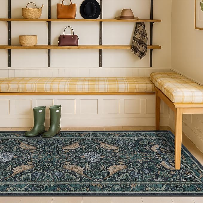 Boho 2x5 Entryway Indoor Runner by HazoHaus