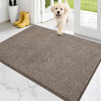 PURRUGS Dirt Trapping Door Mat 32" x 47", Non-Slip Machine Washable Entry Rug by PURRUGS