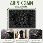 Office Chair Mat for Hardwood Floor, Non-Slip Under Desk Mat for Rolling Chair - Image 5