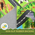Zoo Adventure Kids Rug, Cute Animal Play Mat - Image 5