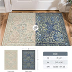 GENIMO Washable Small Reversible Rug 2x3, Low-Pile Non-Slip Kitchen Mat - Image 2