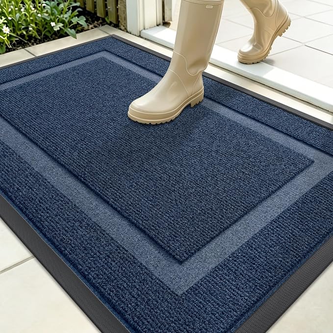 OLANLY Front Door Mat Indoor Outdoor Entrance, Waterproof All-Season, by OLANLY