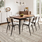 cotiled 6x8 Area Rugs Living Room Rug: Washable Boho Rugs - Image 5