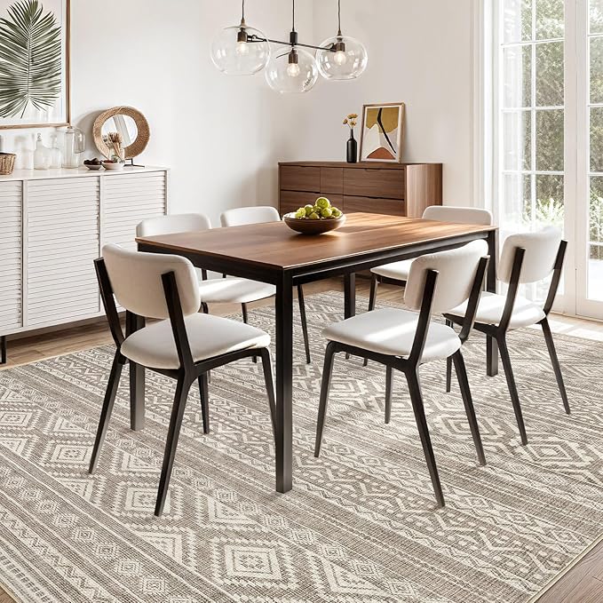 cotiled 10x12 Area Rugs Living Room Rug: Washable Boho Rugs - Image 5