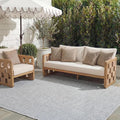 SAFAVIEH Courtyard Collection 8' x 10' Grey/Navy CY8521 Indoor/ Outside by Unknown