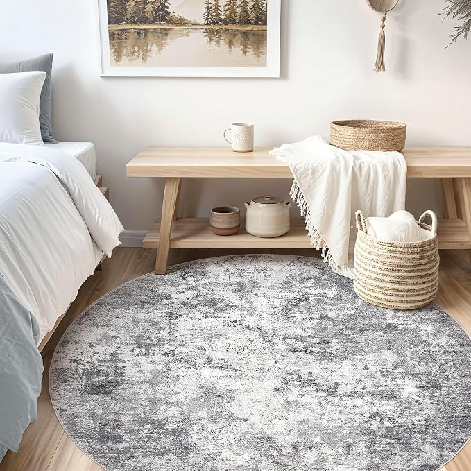 UERMEI 6ft Round Area Rug Living Room Rugs - Image 3