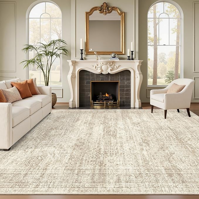 Soalmost Washable Area Rug 8x10, Large Soft Rugs by Soalmost