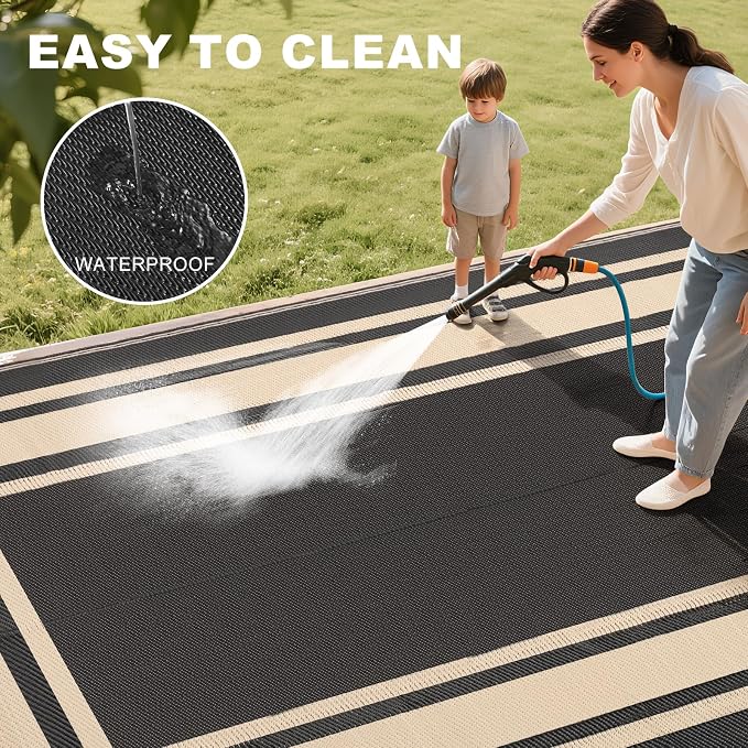 RURALITY Outdoor Rugs 8x10 Waterproof - Image 6