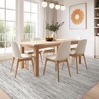 Nakagishi 9x12 Area Rugs Living Room: Washable Large Vintage Rug Neutral - Image 7