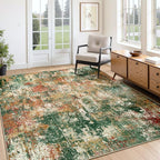 RELEANY Washable Area Rugs 4'x6' Non-Slip Modern Abstract Soft by RELEANY