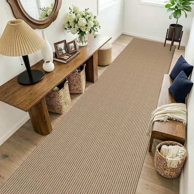 KOZYFLY Boho 3x14 Runners Rugs for Hallway, Long Washable Runner Rug, Woven Non - Image 8