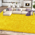8x10 Yellow Area Rugs for Living Room, Large Fluffy Shag Rug for Bedroom Nursery by Unknown