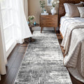 2x8 Washable Hallway Runner Rug: Abstract Stain Resistant Kitchen Rugs by HYHAOYUNLAI