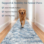 Runners for Hallways Ultra Non-Slip 2x4 Washable Kitchen Rug Abstract Tear and - Image 8